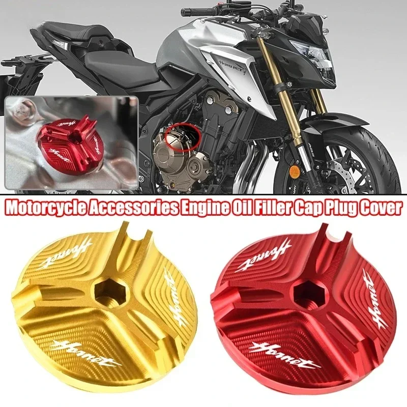 

For HONDA Hornet Motorcycle Accessories Oil Plug Cover Engine Oil Filler Cap Bolt Fuel Filler Cap CB750 2022 2023 2024 CB 750