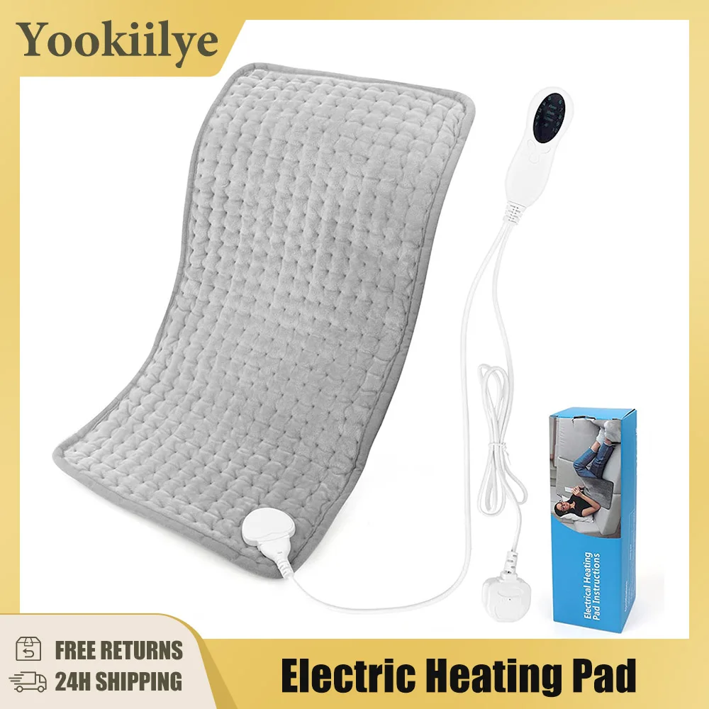 

30*60cm Electric Heating Pad Massager Therapy for Body Abdomen Back Pain Relief Winter Warmer Blanket Thermal Massage Mat