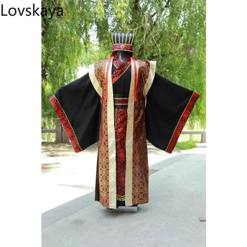 

Chinese Traditional Men Clothing Tang Costumes Dragon Ancient Emperor Suits New Hanfu Summer Kungfu Uniforms