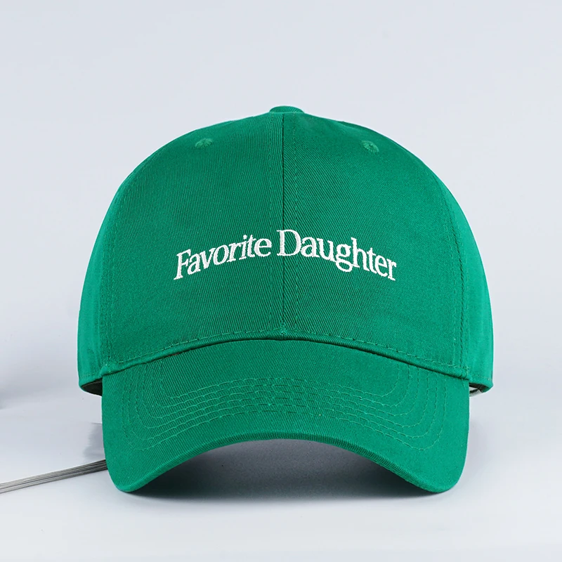 Lustige, mit „Favorite Daughter“ bestickte Baseballkappe mit weichem Schirm: Ein stilvoller, verstellbarer Sonnenhut, perfekt zum Einkaufen und für den Urlaub – Detail 6
