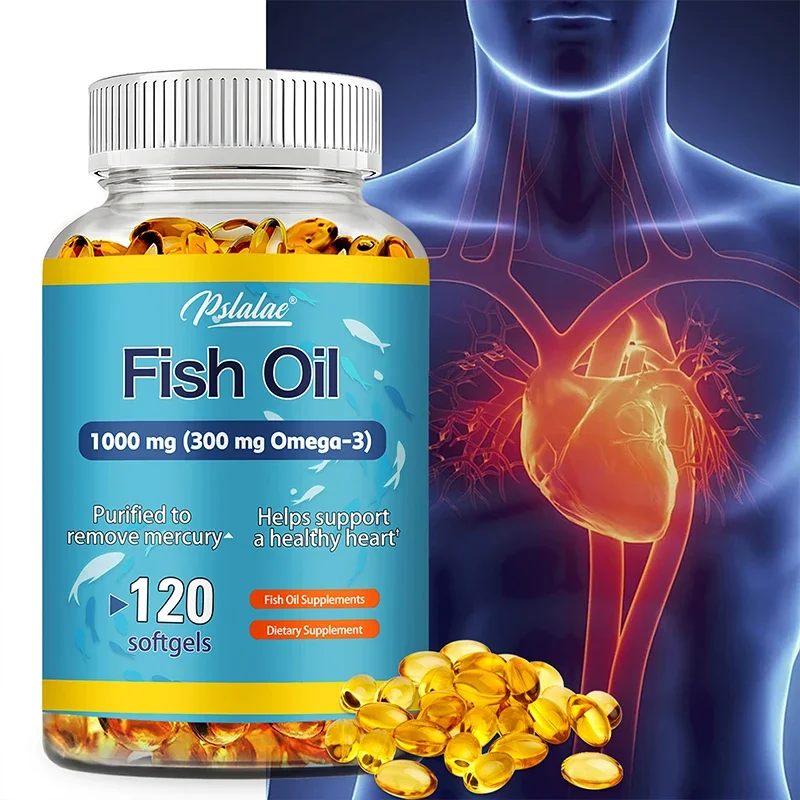 Fish Oil - Helps Improve Eyes, Joints, Antioxidants, Improves Skin Health, Brain Function and Supports Immunity