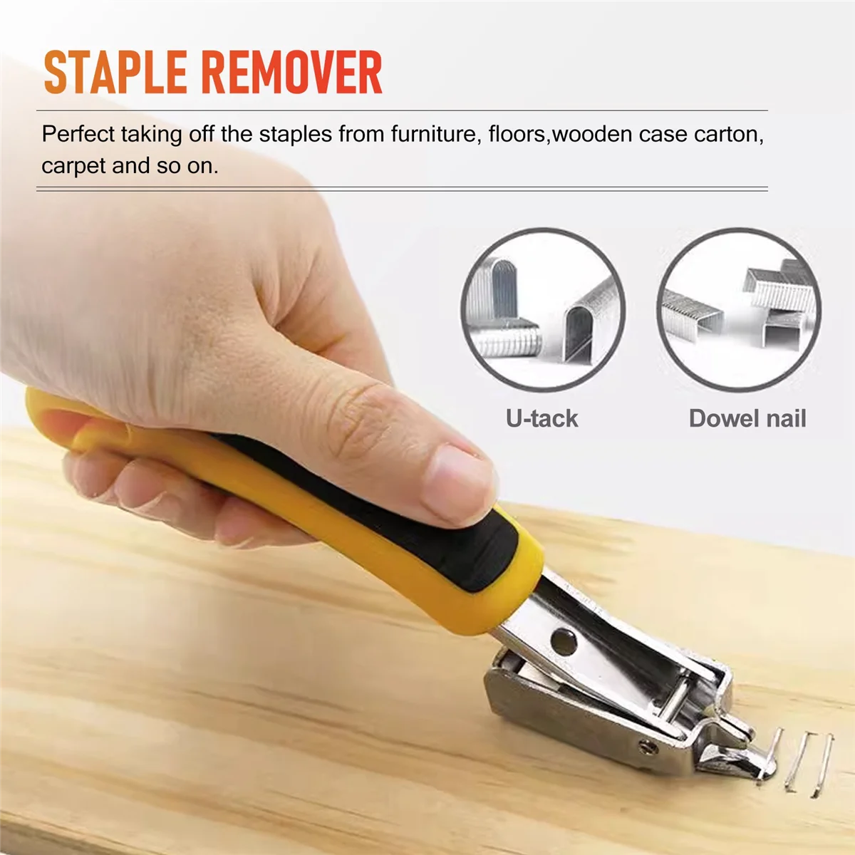 Gfc-Removedor de grapas para tapicería de alta resistencia, extractor de clavos, herramientas manuales profesionales de oficina
