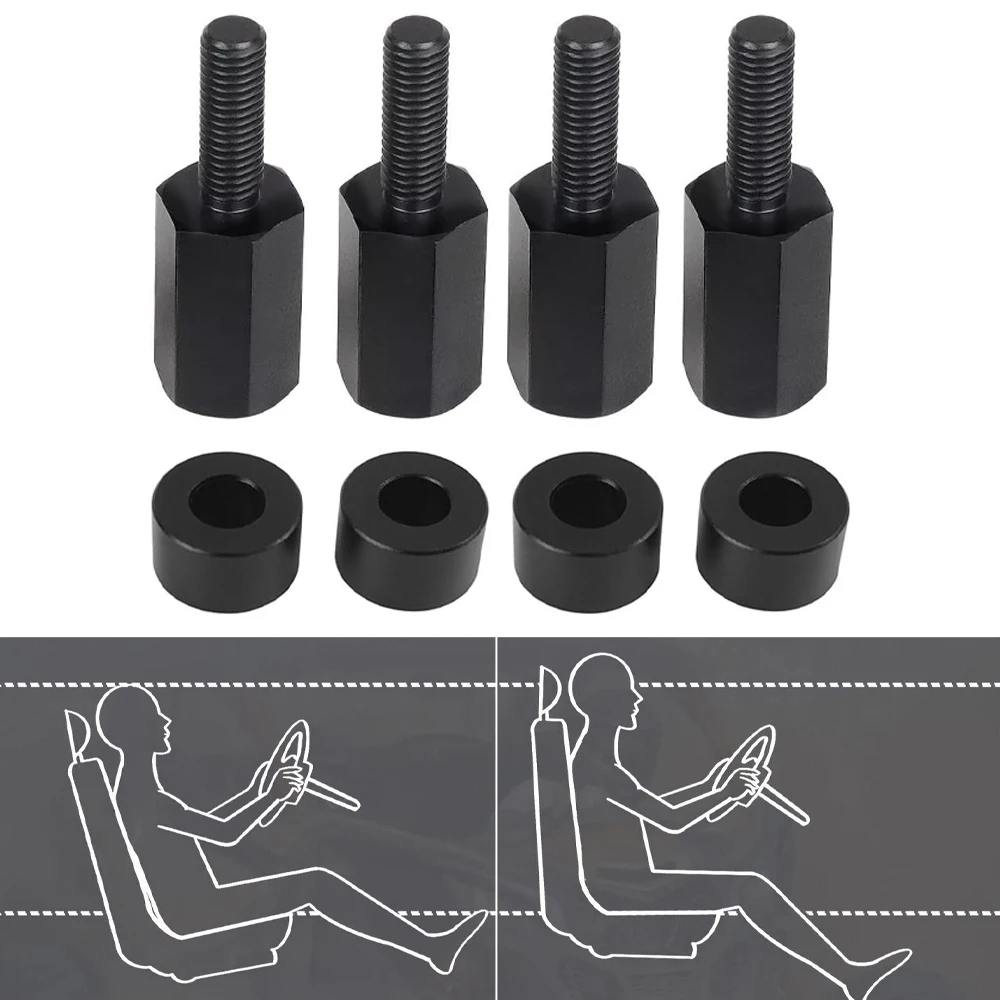 

4pcs Seat Height Adjuster ATV Seat Riser Lift Mount Kits For Can-Am Maverick X3 UTV Lift Up Seats Passenger & Driver Side