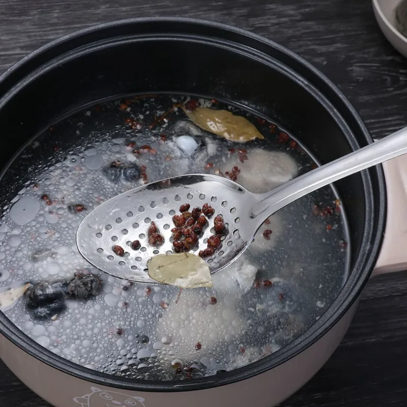 Smażona w głębokim tłuszczu łyżka noodle durszlak kuchenny łyżka durszlak Skimmer miarka serwująca perforowane jedzenie filtr siatkowy łyżka