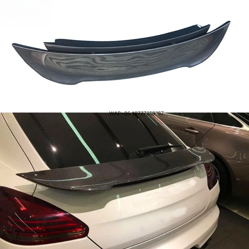 

Carbon Fiber Car Racing Rear Trunk Spoiler Double Wings for S 970 971 2010-2016 Car Styling