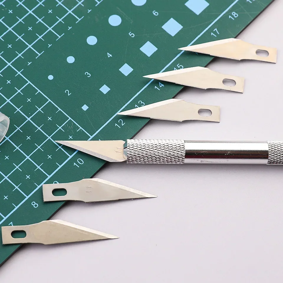 Messer Holzschnitzwerkzeug Obst- und Metallschneidewerkzeug Leder-Gravurklingen Lebensmittel-Skalpell DIY-Handwerk Skulptur – Detail 7