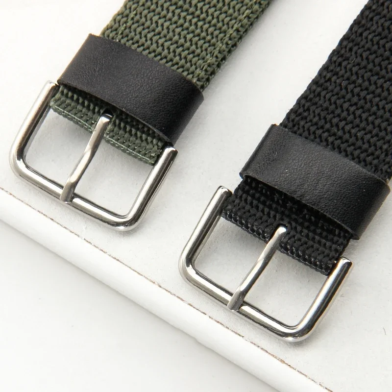 12x24mm Leather Nylon Watch Strap for Casio Notch Watchband GA-1000 1100 A1130 SGW100 SGW200 GW-3500B 3000B Men Accessories