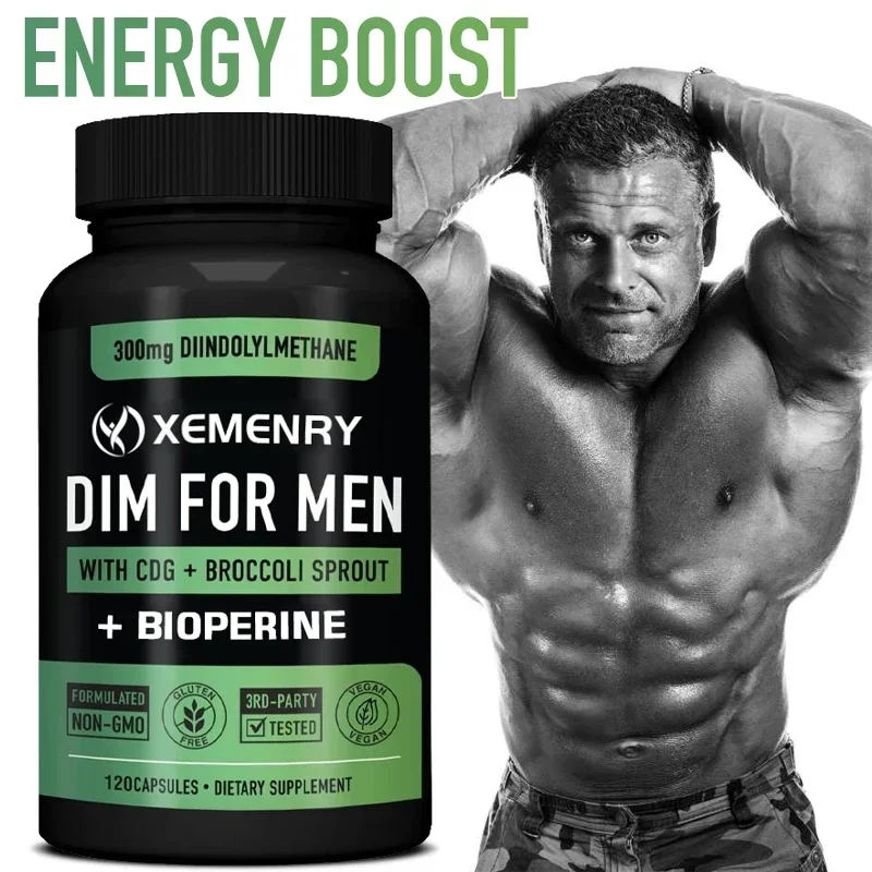 300 Mg DIM Complex Diindolylmethane Supplement - Aromatase Inhibitor for Men; Helps with Hormonal Balance