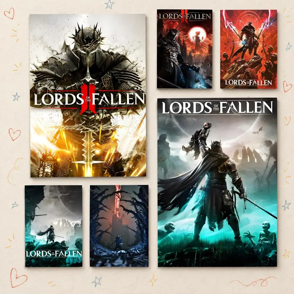 Game L-Lords of the Fallen Poster HD PP Waterproof Wall Decor for Living Room Bedroom Gaming Room Cafe Unique Gift