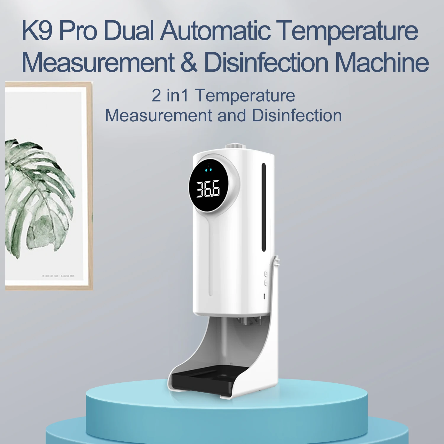 Factory Automatic Wall mounted Dispensador Thermometer k9 pro plus gel spray soap dispenser K9 pro Dual