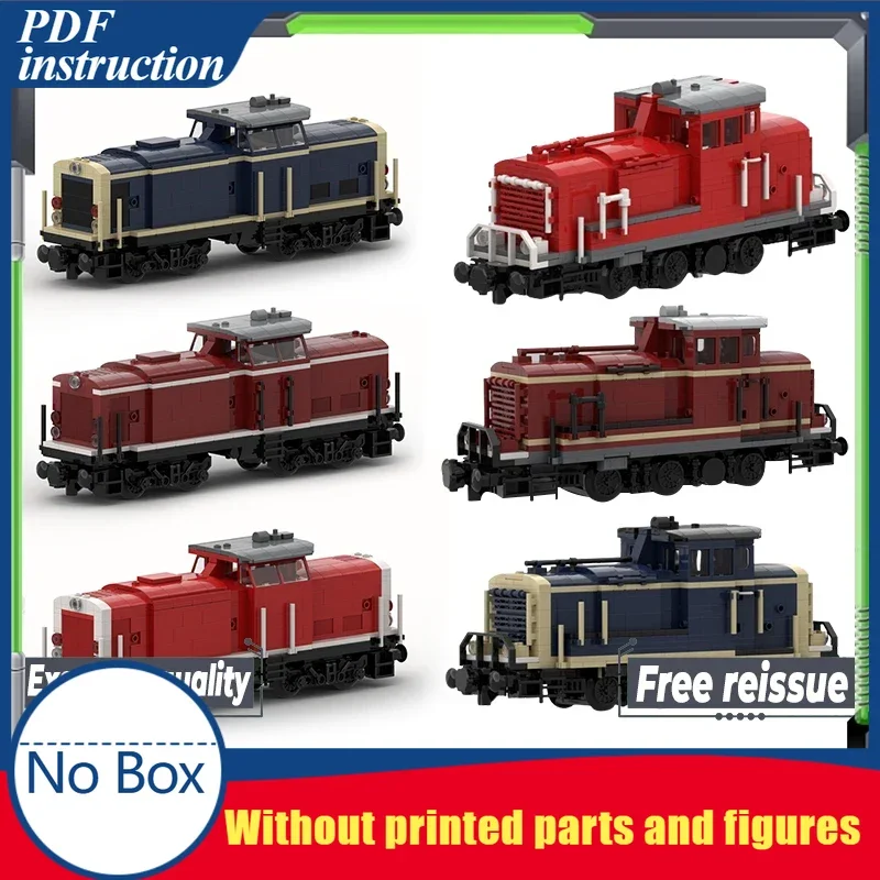 

City Train Model Moc Building Bricks DB-Baureihe V60 V100 Locomotive Technology Blocks Gifts Christmas Toys DIY Sets Assembly