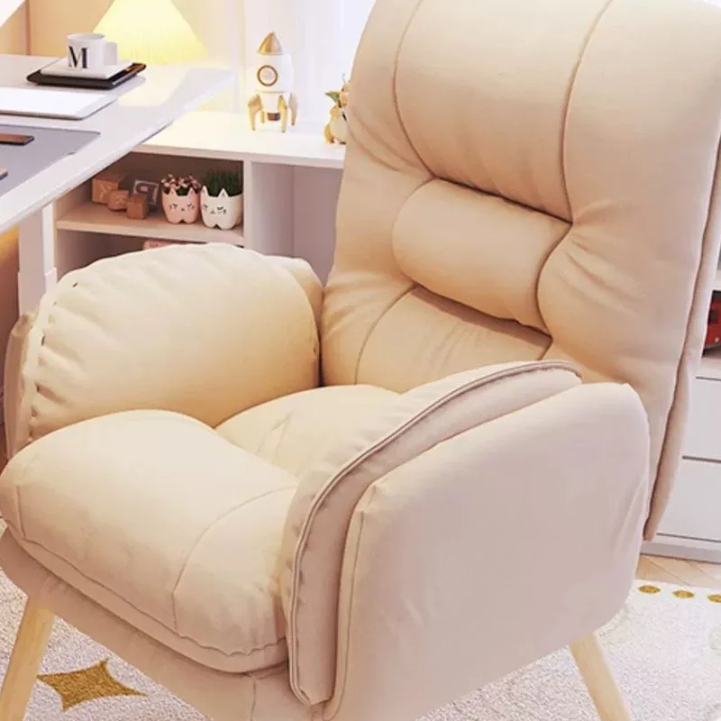 Desk Chair Bedroom Ground Lazy Library Elder Lounge Single Mobile Modern Minimalist Living Room Sillon Indoor Furniture