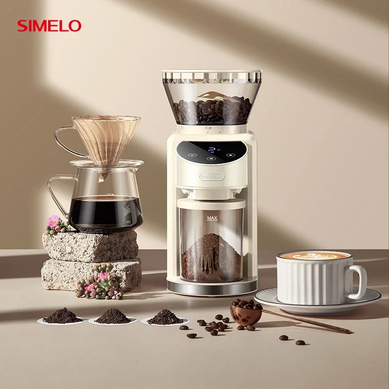 SIMELOPLUS household Plasma anti-static 35 levels adjustable Espresso Coffee Grinder Bean grinder