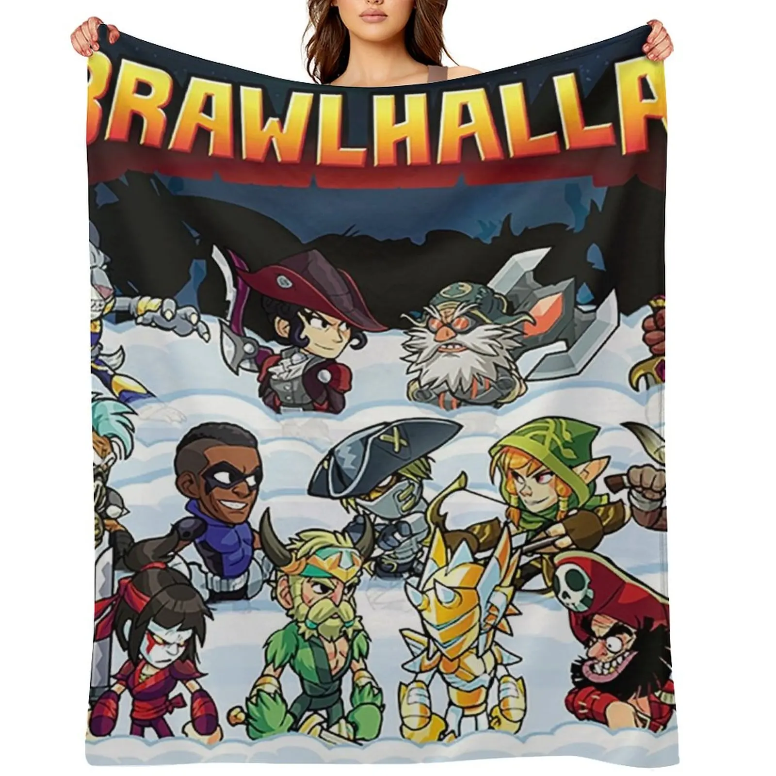 

The brawlhalla family Throw Blanket Camping Decorative Throw Kid'S Blankets