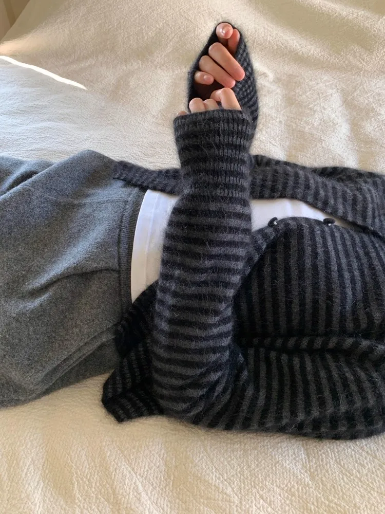 

Большие размеры 300 Pou High End Bla ey Color Blo Knitwear ort Sle Женский весенне-осенний толстый корейский кардиган MM...