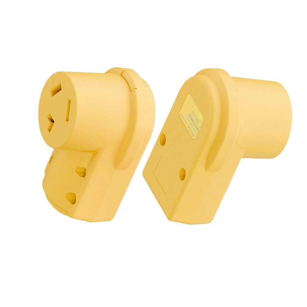 For NEMA 10-30R 30 Amp Receptacle Socket for Dryers RVs Generators Trailers Marine Equipment 125 250V ABS Housing