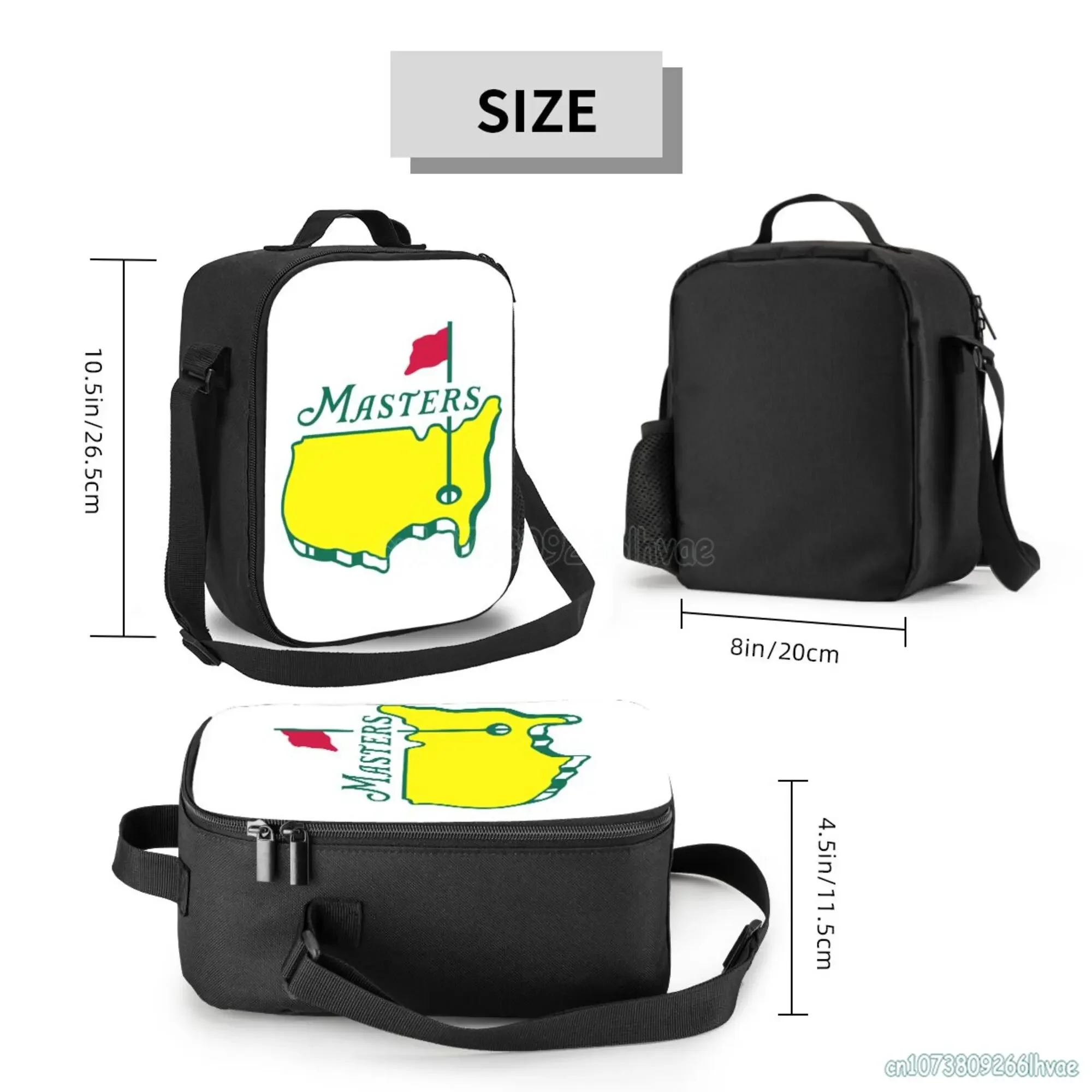 Masters Tournament Thermal Insulated Lunch Bag Golf Sport Portable Bento Tote Box High Quality Oxford Leakproof Cooler Food Bag