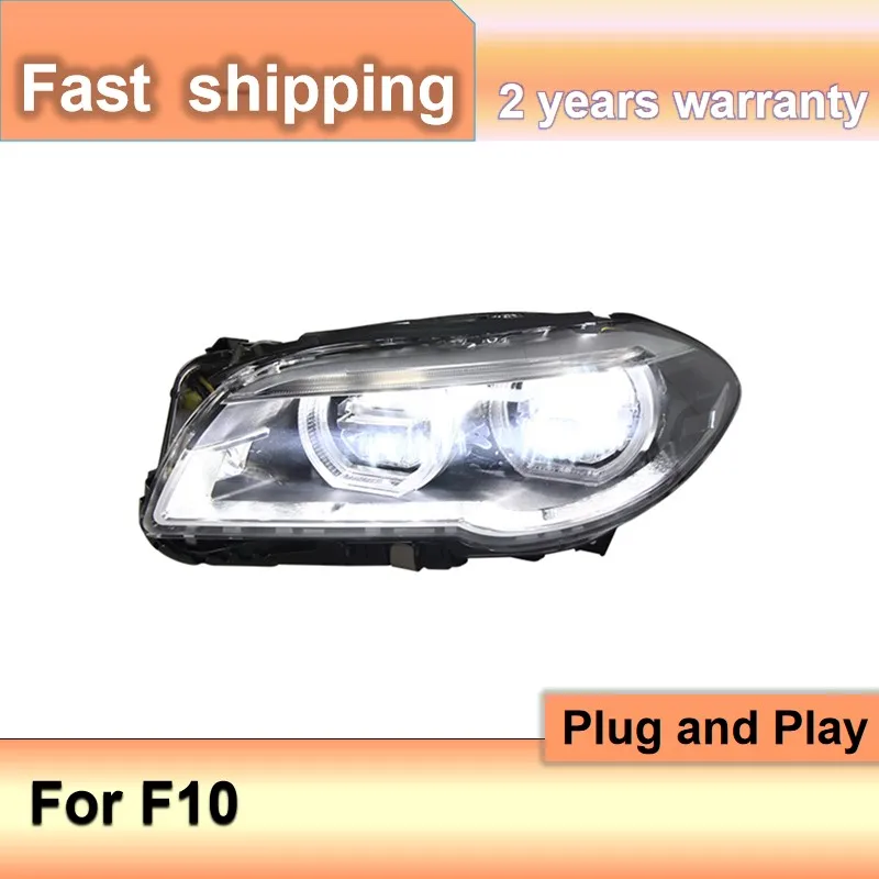 Car Accessories for BMW F10 Head Light 2010-2016 BMW 5 Series Headlight BMW 520i 525i 530i All LED Headlight DRL Hid Bi Xenon