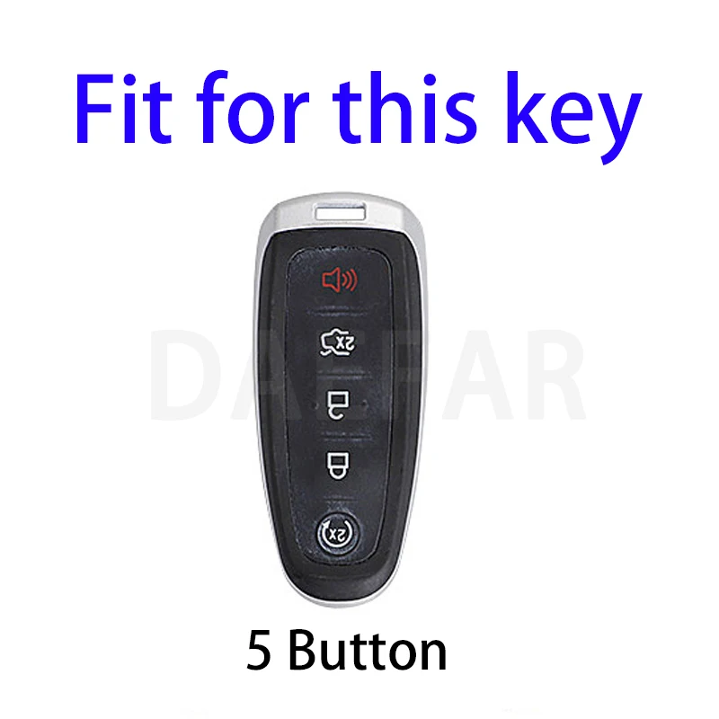 5 Button TPU Key Cover Car Key Case For Ford Edge Explorer Escape Focus Taurus Flex for Lincoln MKS MKT MKX MKZ Navigator