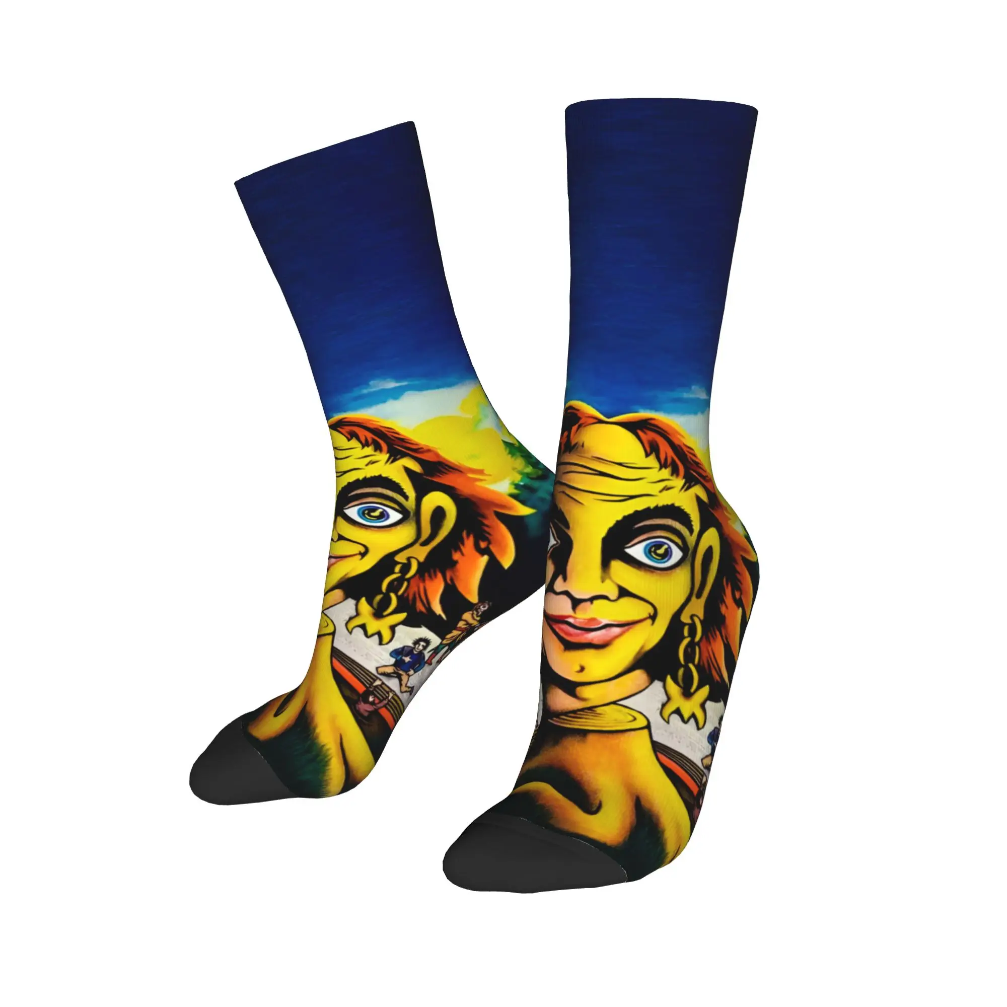 Винтажные мужские носки K-Koroles Rock на заказ, унисекс, забавные носки в стиле панк с 3D принтом Винтажные мужские носки K-Koroles Rock на заказ, унисекс, забавные носки в стиле панк с 3D принтом