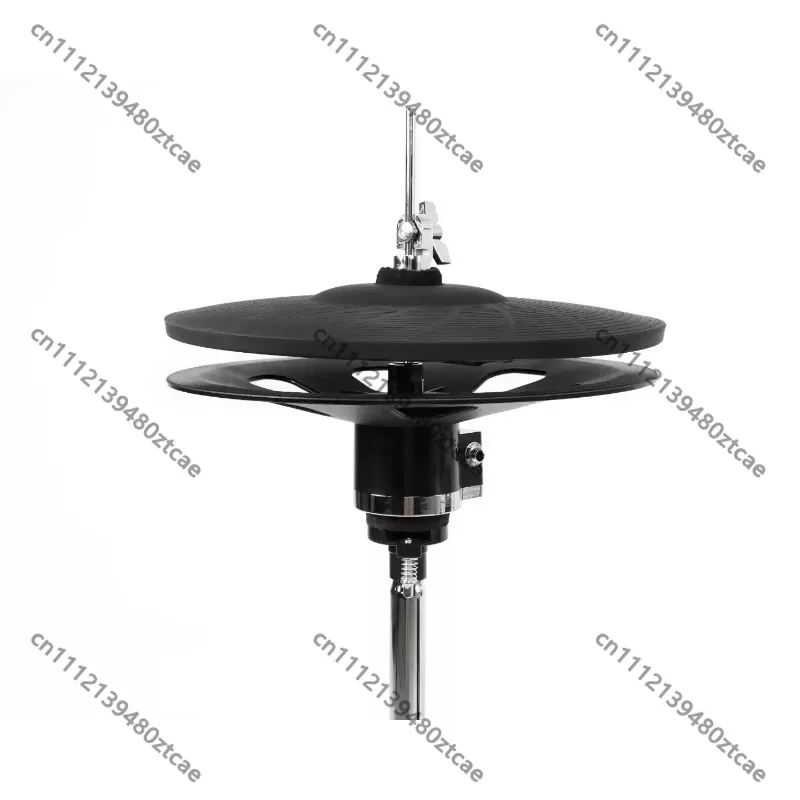12 Inch Dual-Piece Independent Hi-Hat Cymbal Set, Full Rubber 360° Wrap Design Compatible With Roland Electronic Drum
