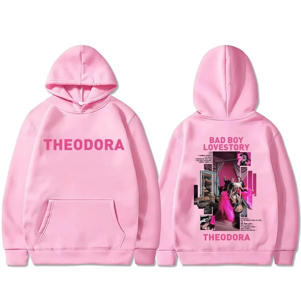 مغني الراب ثيودورا ميجا Bbl باد بوي لوفستوري جرافيك هوديي الهيب هوب موضة المتضخم البلوز للجنسين عادية خمر البلوز #4