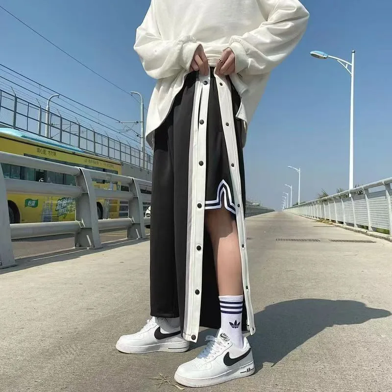 

Summer thin breasted sports pants for men, versatile basketball, loose and versatile sports pants, straight leg trendy straight