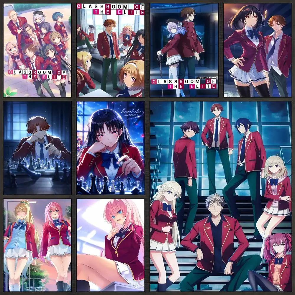 Anime Classroom Of The E-Elite Ayanokoji Poster Peel And Stick Wall Art PP Waterproof HD Bedroom Living Room Home Decor Gift