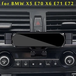 Soporte de teléfono para coche, accesorio giratorio para BMW X5, E70, X6, E71, E72