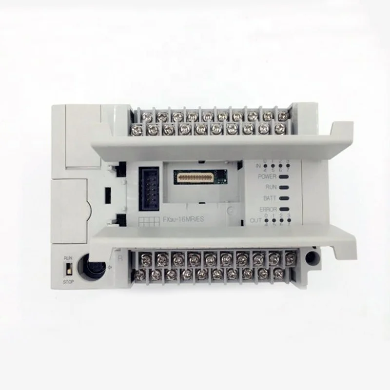 PLC MELSEC-F سلسلة FX3UC FX3U 16MR 32 48 64mt Mr 80 128 MT FX3U-16MT/ES-A وحدات تحكم قابلة للبرمجة