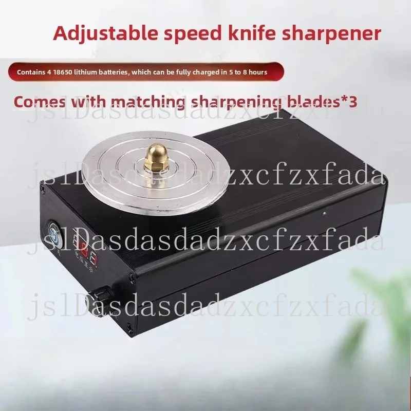 Mini Electric Knife Sharpener AC 220V – 70mm Disc, Variable Speed 0-3000RPM, DIY Tabletop Grinder for Carving Knive