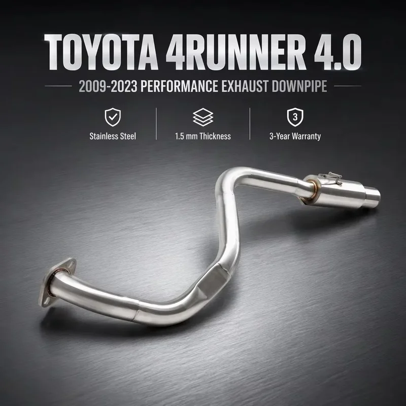 Perfectly Customized Performance Exhaust Downpipe Specifically Designed for Toyota 4Runner 4.0 2009-2023