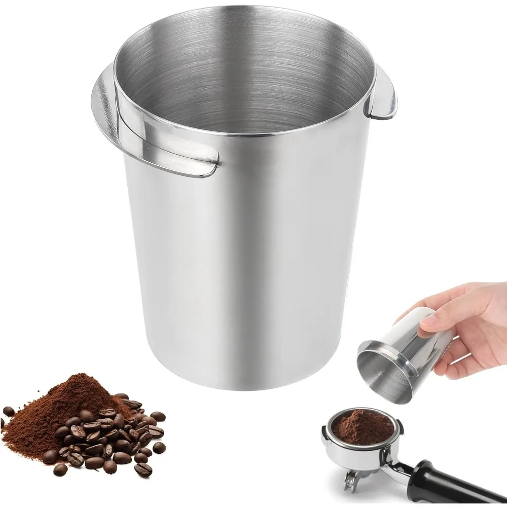 53mm Coffee Dosing Cup Stainless Steel Dosing Cup Coffee Powder Cup Coffee Powder Feeder Espresso Machine Coffeeware Accessories