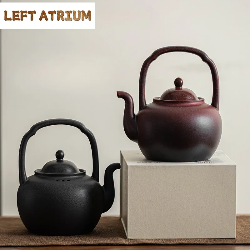 1000ml-zen-black-pottery-ceramic-teapothandmade-palace-lantern-lifting-handle-pot-boiling-water-kettle-for-charcoal-stove-teaset