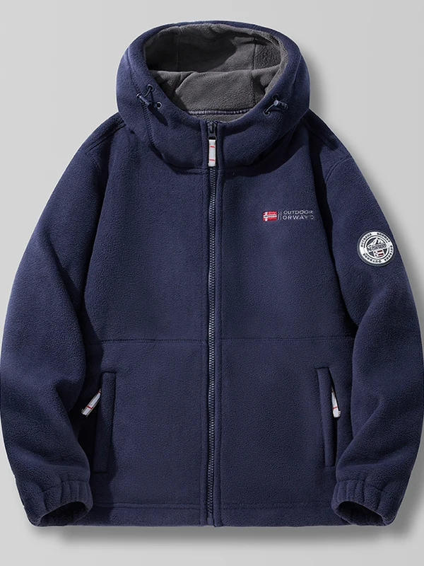 

Мужская утепленная куртка с капюшоном на флисовой подкладке для активного отдыха, осенне-зимняя, теплая, ветрозащитная, водонепроницаемая, повседневная, на молнии