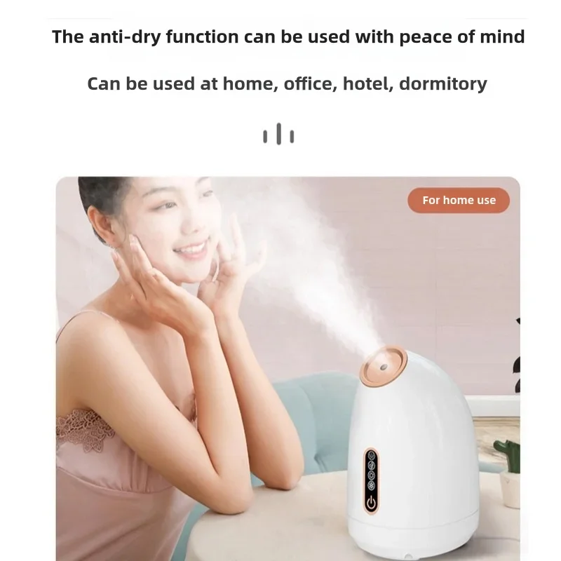 Gezichtsstoomboot Machine Huidverzorging Hot Cold Mist Draagbare gezichtsstoomboot Luchtbevochtiger Sauna Steam Spa Gezichtsverzorgingsapparaat Gezichtsontspanner