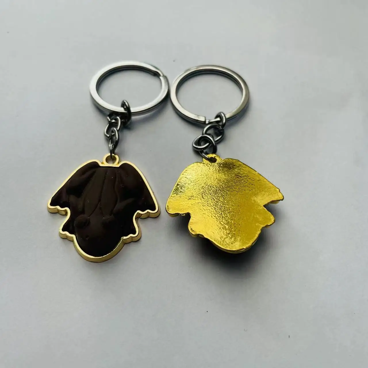 Brown Frog Pendant Keychain In Gift Box Chocolate Forg Halloween Cosplay Accessory Silver Ring Key Chain Holiday Birthday Gift