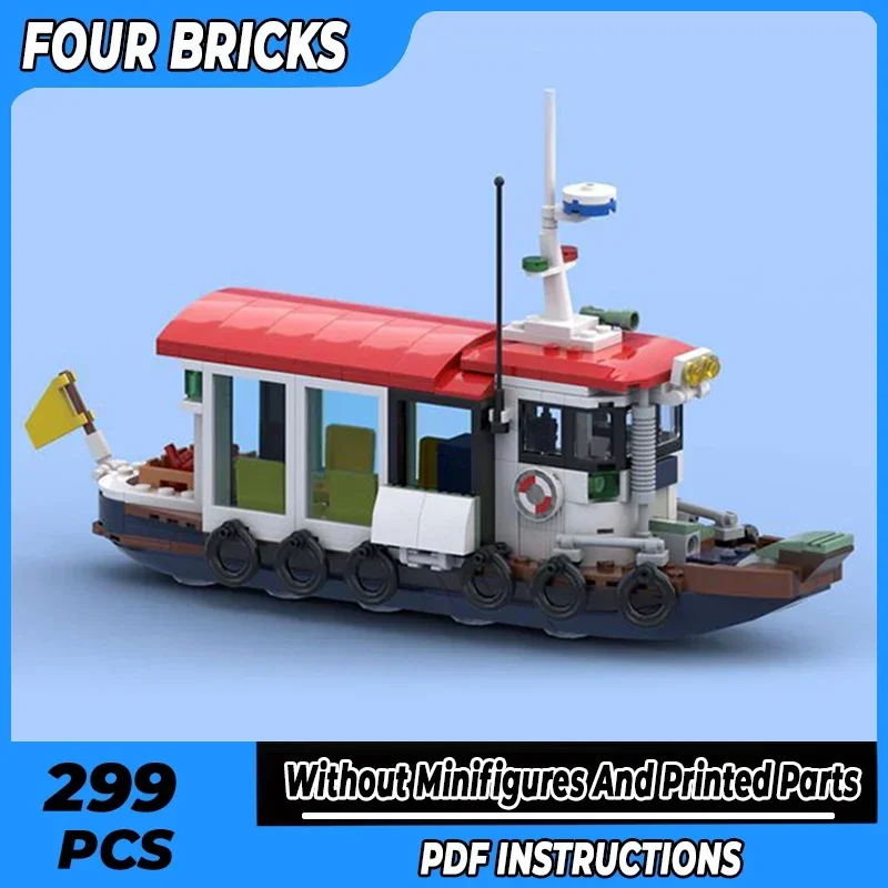 

Moc строительные кирпичи морской патруль модель лодки маленькая почтовая корабль технология модульные блоки подарки игрушки для детей наборы «сделай сам» сборка