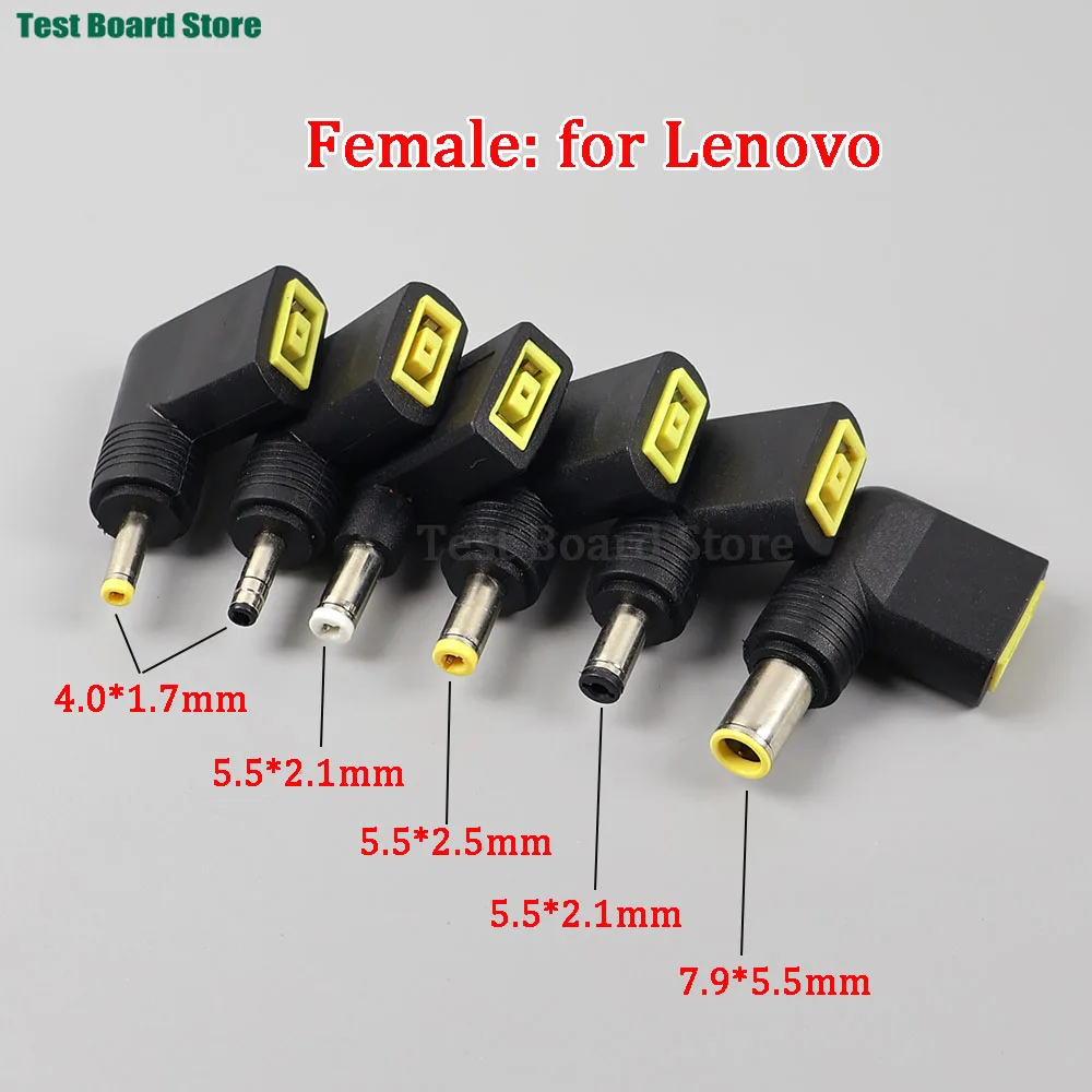 

1PCS Laptop Power Adapter DC Square Plug Female to 4.0x1.7 5.5x2.1 5.5x2.5 7.9x5.5 MM Male Jack Converter For Lenovo HP Dell