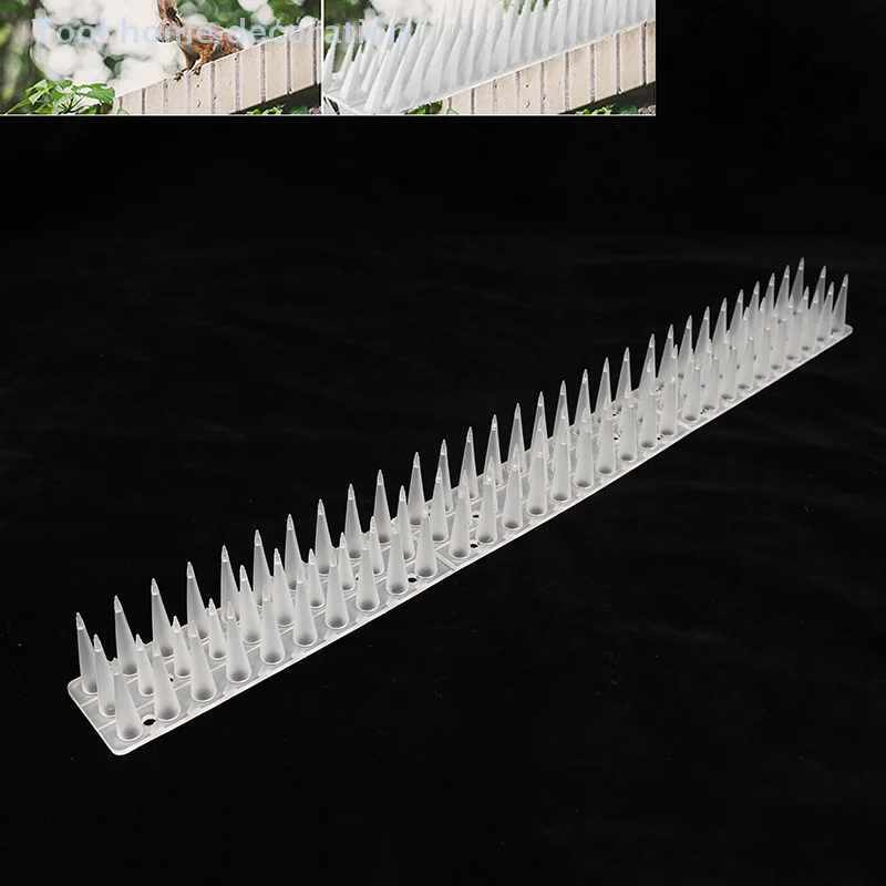 Anti pombo gato repelente picos de plástico transparente para cercas de jardim-diy esquilo e acessórios dissuasores de pássaros
