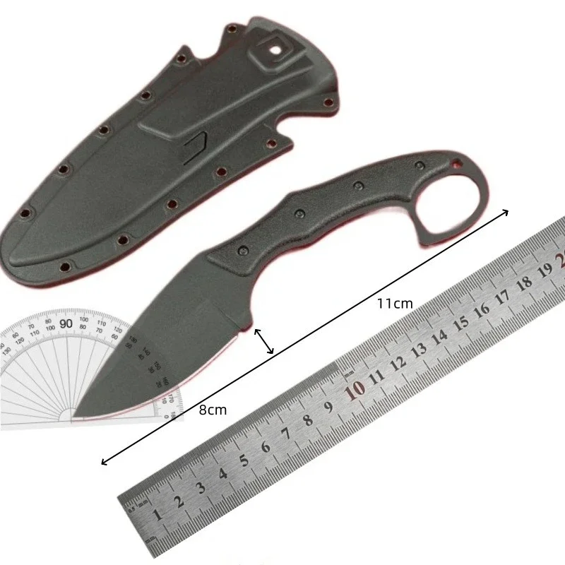 كامل تانغ KB 2491 شفرة مثبتة سكين مع غمد AUS-8A شفرة فولاذية ومقبض سكين تخييم خارجي Edc الصيد أدوات إنقاذ