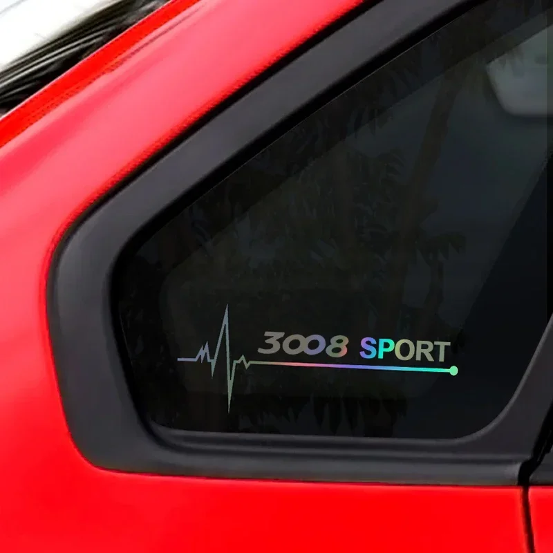 Vinyl Reflecterende Auto Zijraam Sticker Decoratief Sticker Voor 3008 Sport 308 307 407 207 406 408 2008 108 106 208