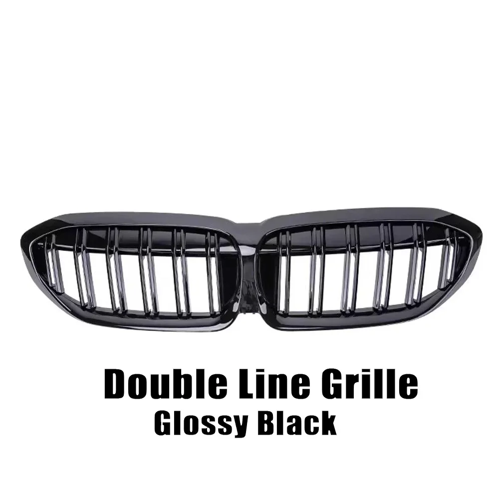 XVIP Front Bumper Kidney Grill Diamonds Style Grille For BMW 3-Series G20 G21 2019-2022 318i 320i 320d 330i 340i 340d M Sport image 3