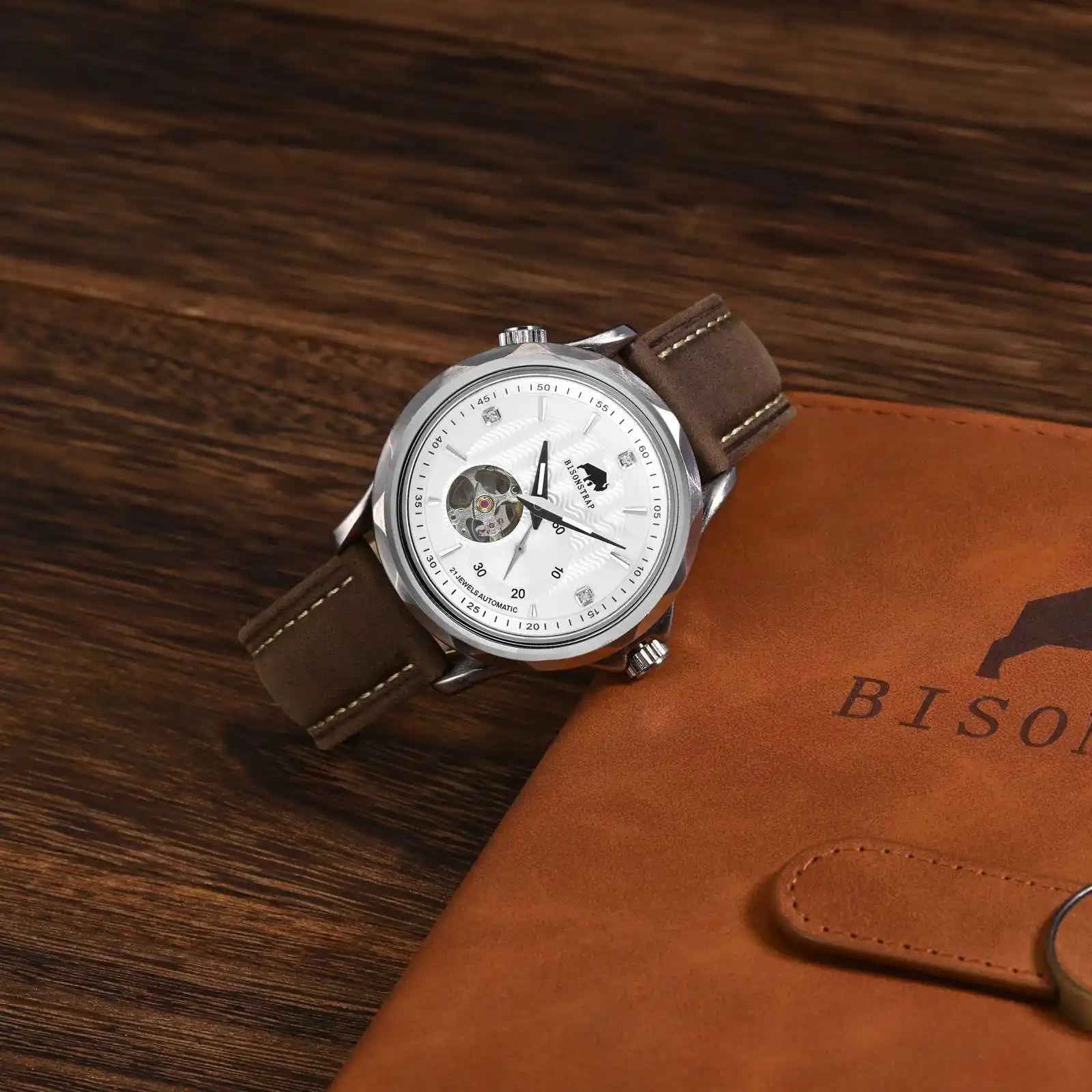 BISONSTRAP Geniune Leather Watch Strap 14mm 17mm 18mm 19mm 20mm 21mm 22mm 23mm 24mm Replacement Bracelet for Men Women Watchband