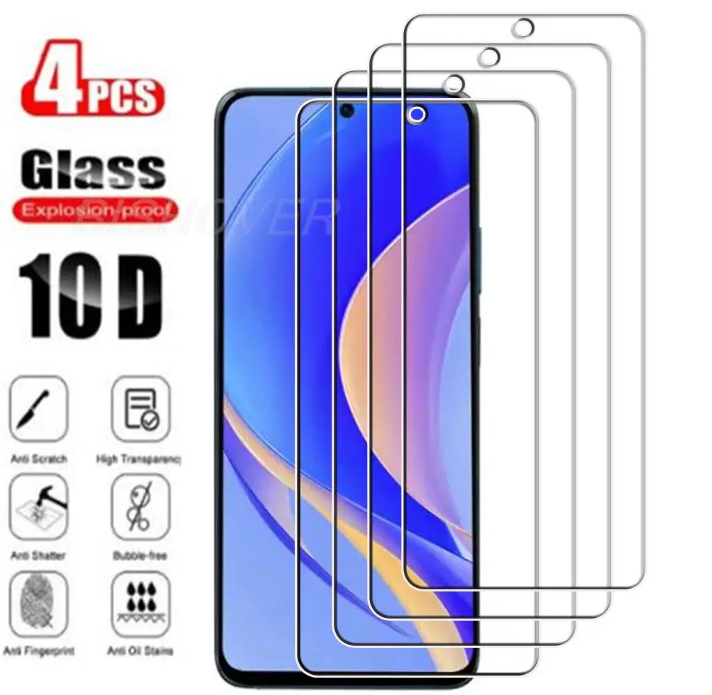 

4 шт. закаленное стекло для Huawei Nova Y90 6,7 "NovaY90 Enjoy 50 Pro CTR-LX2, тонкая защита экрана, защитная стеклянная пленка 9H