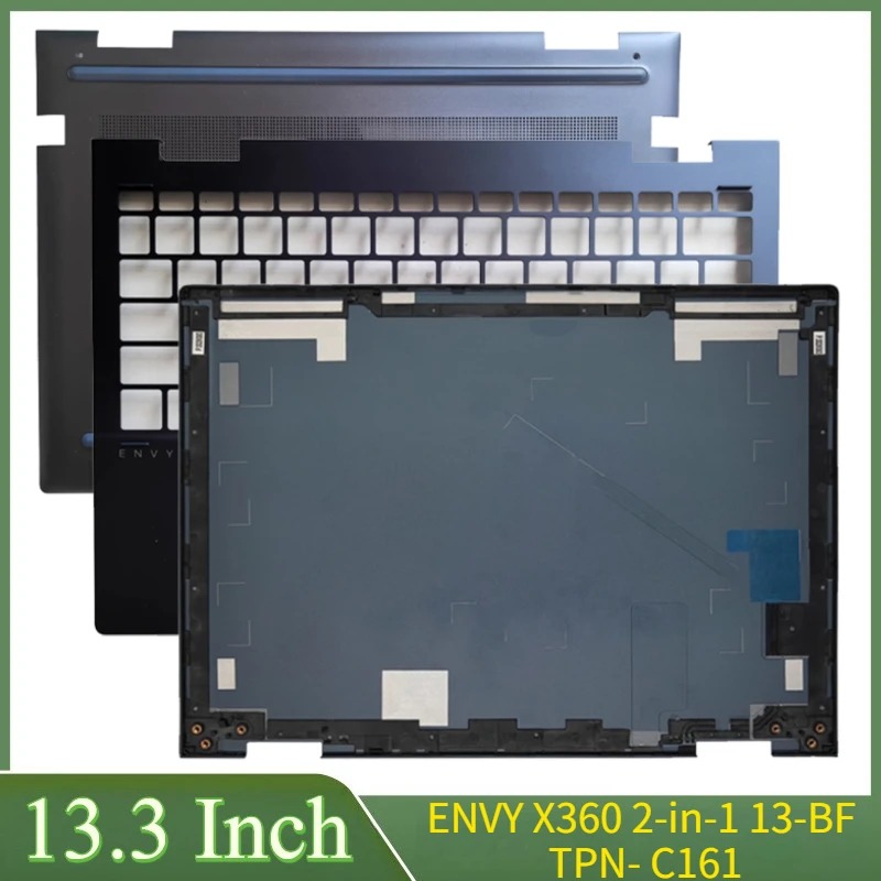 98New 13.3 Inch Blue For Eney X360 13-BF 2-in-1 TPN- C161 Laptop LCD Back Cover Palmrest Hinges Bottom Case Hinges