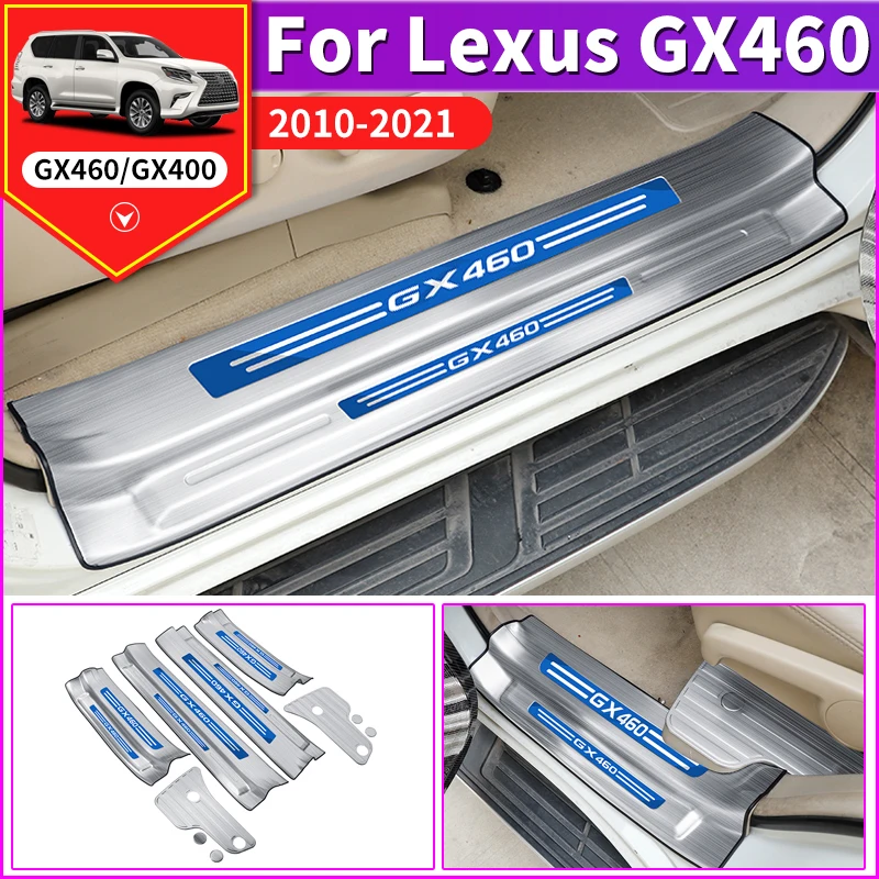 Stainless Steel Door Pedal Threshold Protection for Lexus GX 460 400 GX460 Gx400 2010-2021 Interior Modification Accessories