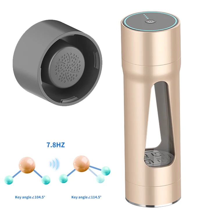 Low-Frequency Hydrogen-Rich Water Bottle, Dual-Function Portable, THz Water and Hydrogen Water