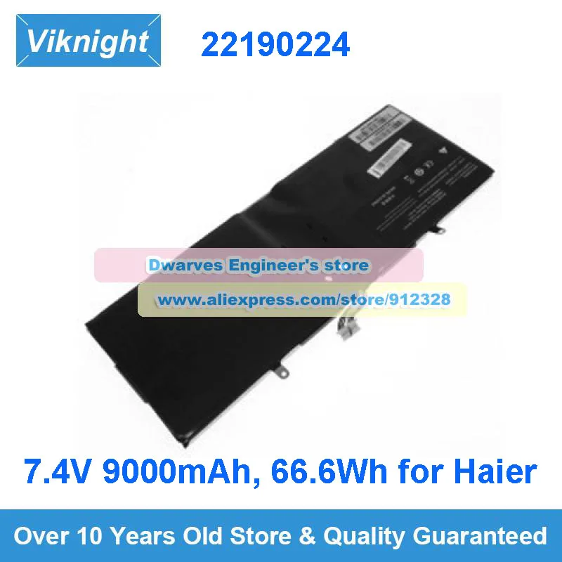 

Genuine 7.4V 9000mAh 66.6Wh Laptop Battery 22190224 for Haier P11A Tablet Rechargeable Li-Polymer Battery