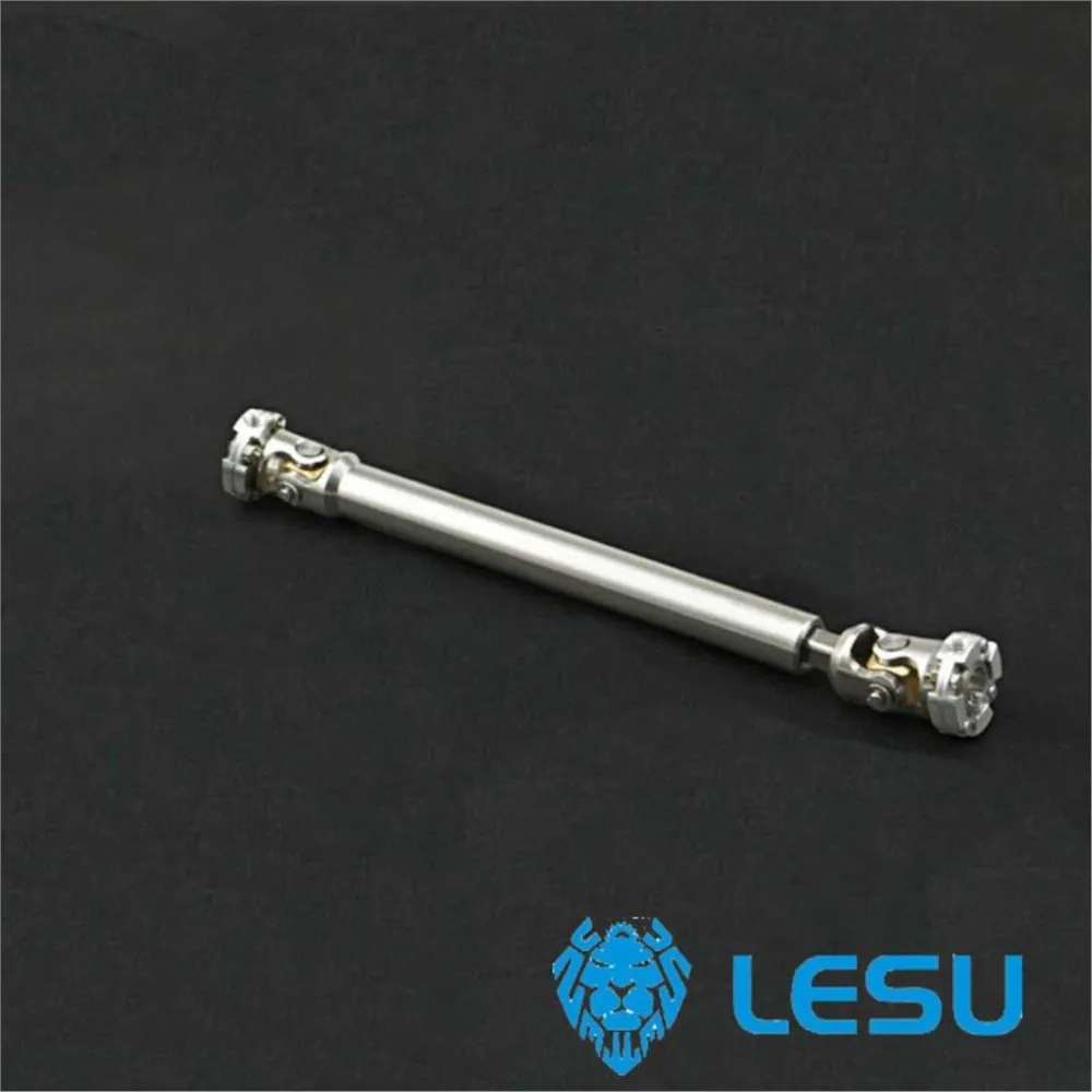 LESU Metal 61-81Mm Flange CVD Drive Shaft Parts For 1/14 Tamiyaya RC Tractor Truck Diy Outdoor Toys TH11444